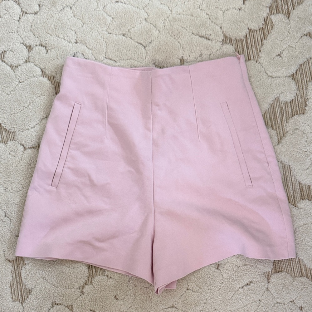 Zara pink high waisted shorts
